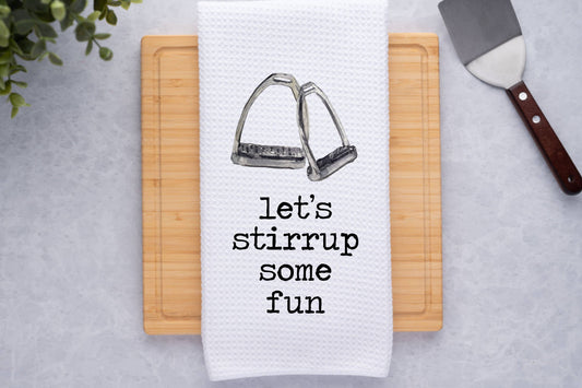 Stirrup Some Fun Funny Horse Towel, Funny Horse Gift