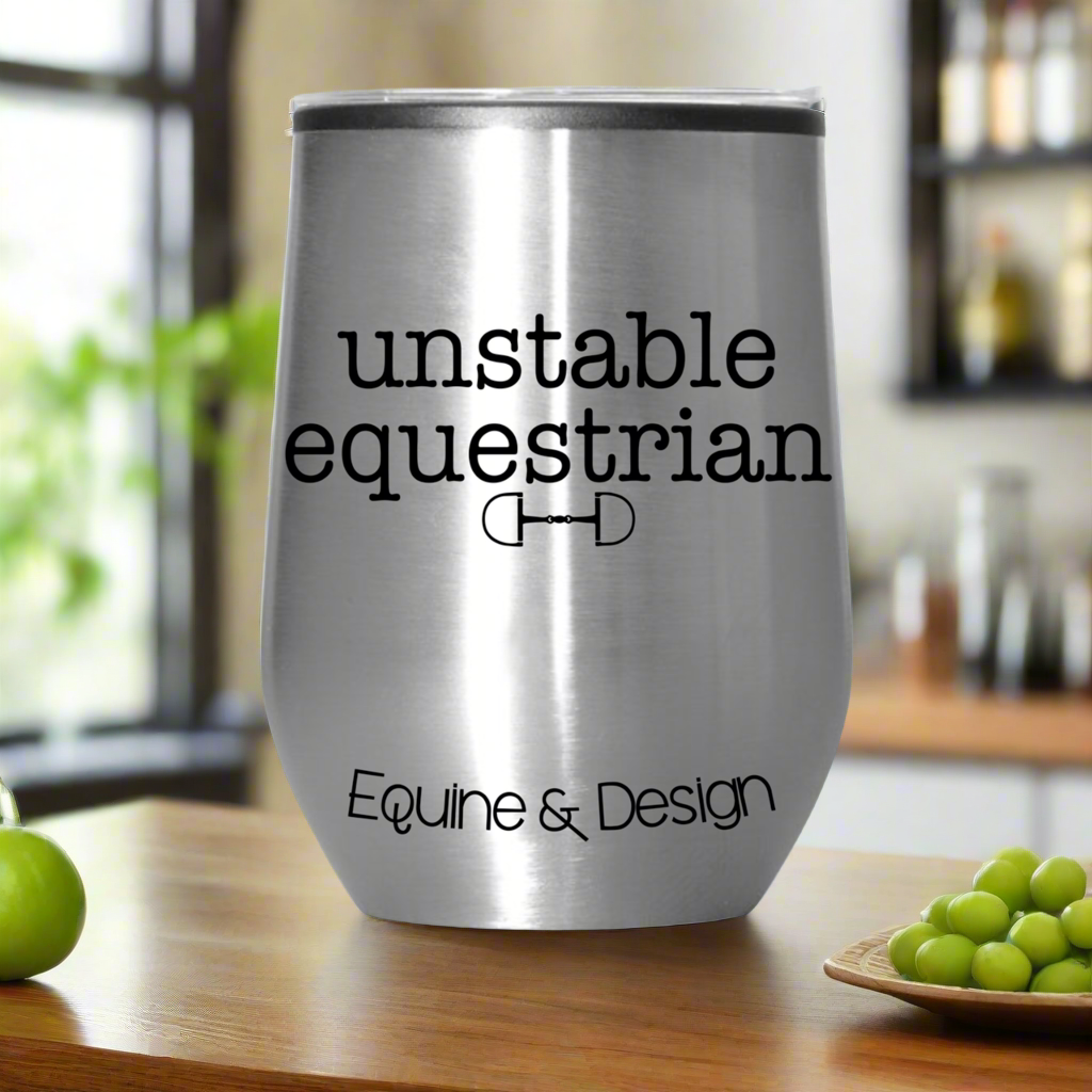 Unstable Equestrian Steel Wine Tumbler