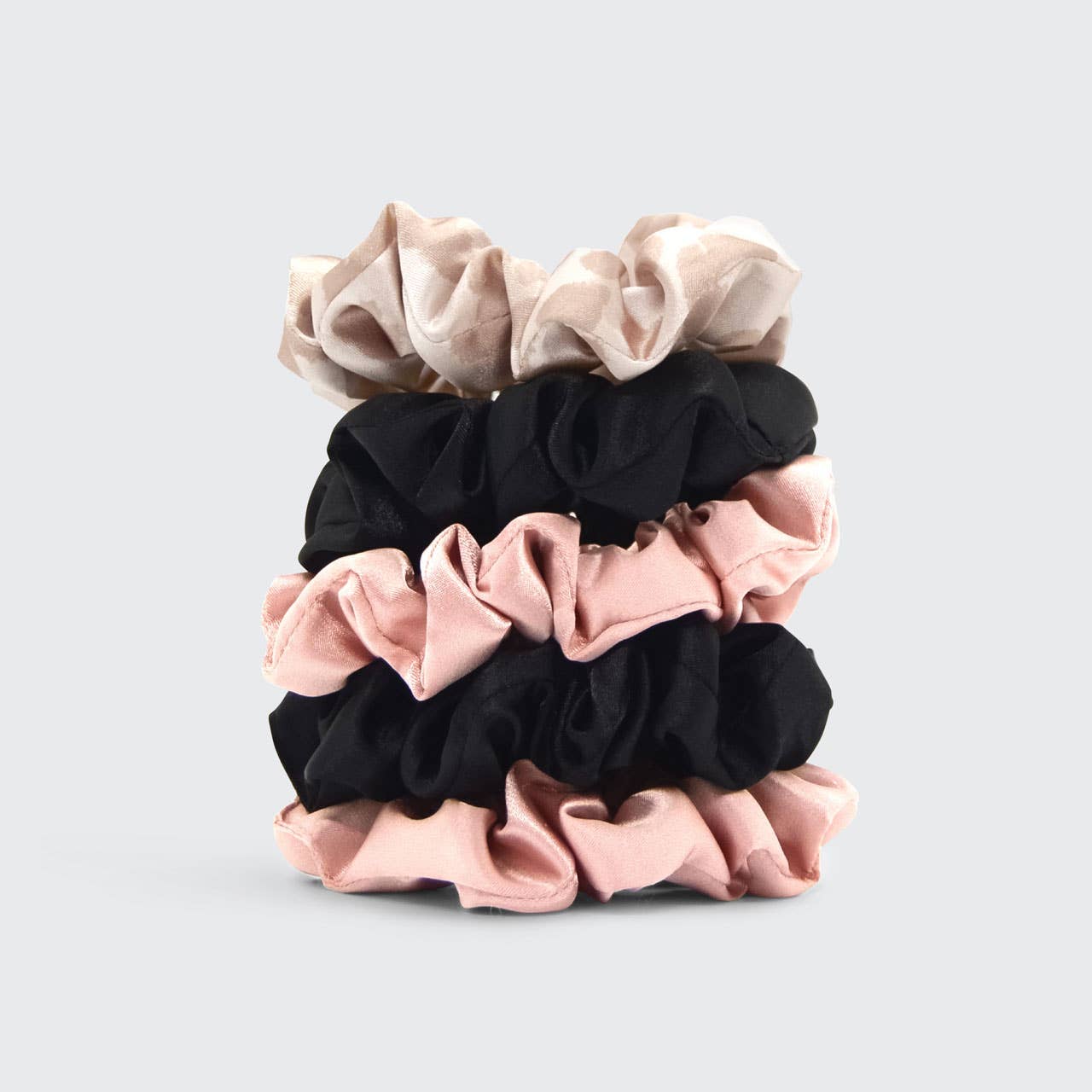 Satin Sleep/Riding Scrunchies 5pc - Assorted