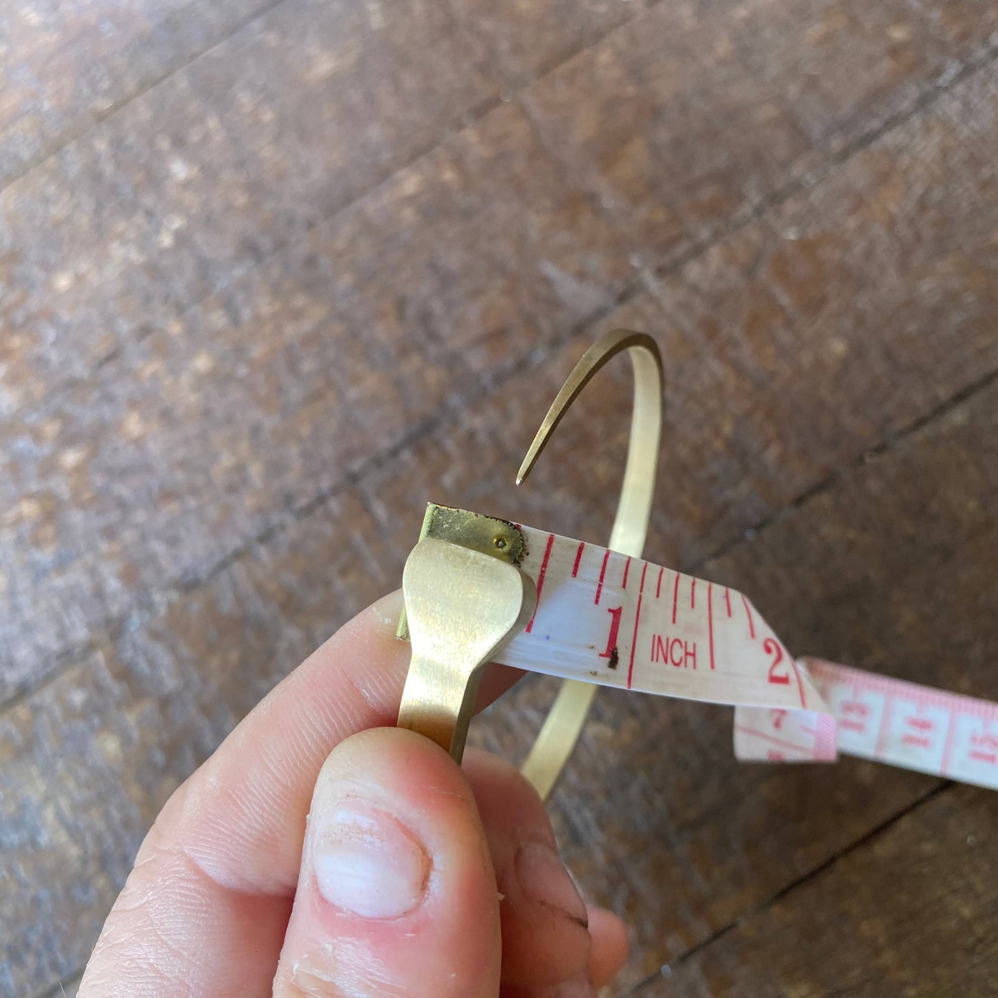 Bronze Horseshoe Nail Bangle