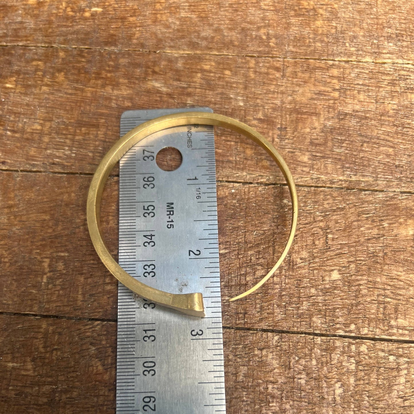 Bronze Horseshoe Nail Bangle