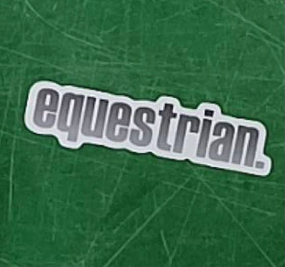 Equestrian Waterproof Sticker