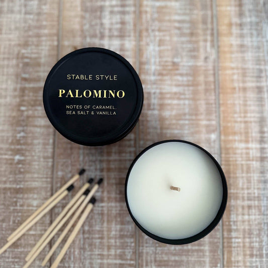 Palomino Soy Wax Seasonal Candle Tin