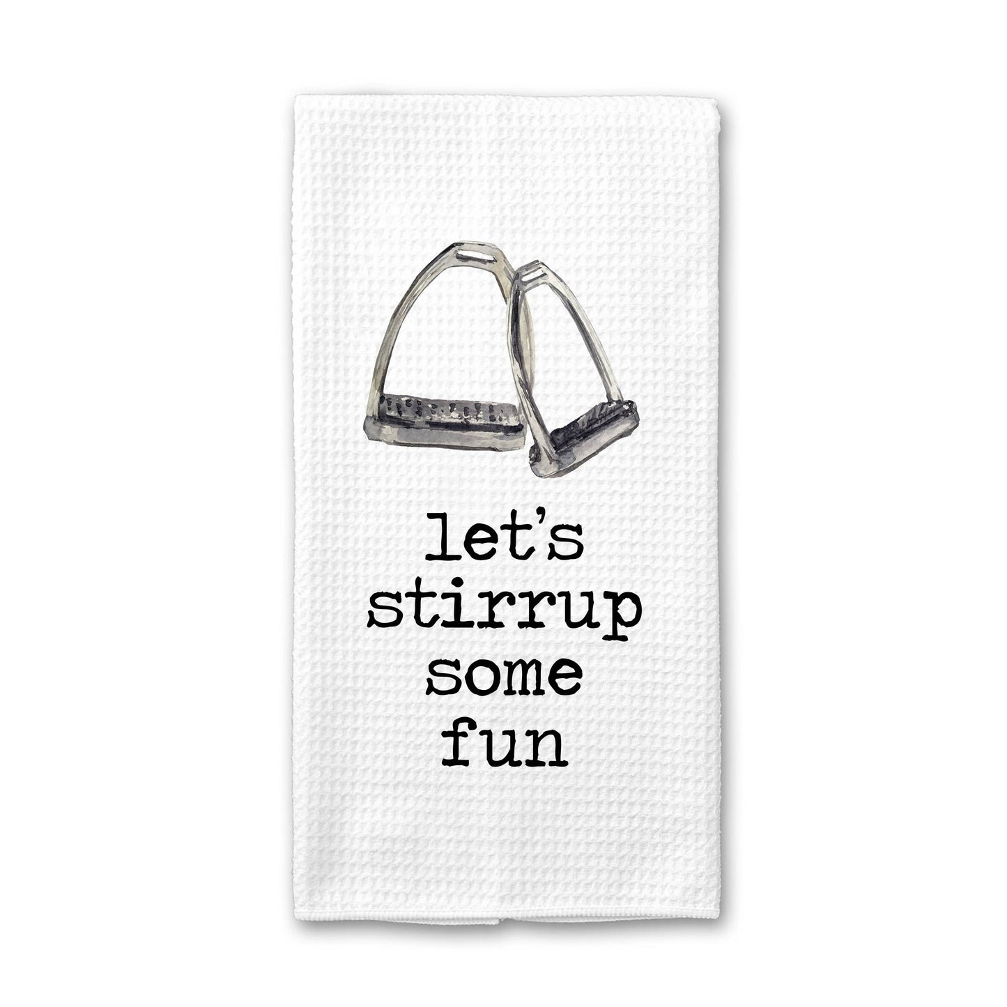 Stirrup Some Fun Funny Horse Towel, Funny Horse Gift