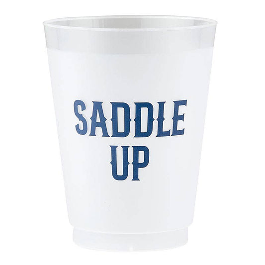 Saddle Up Frosted Cups- Set of 8