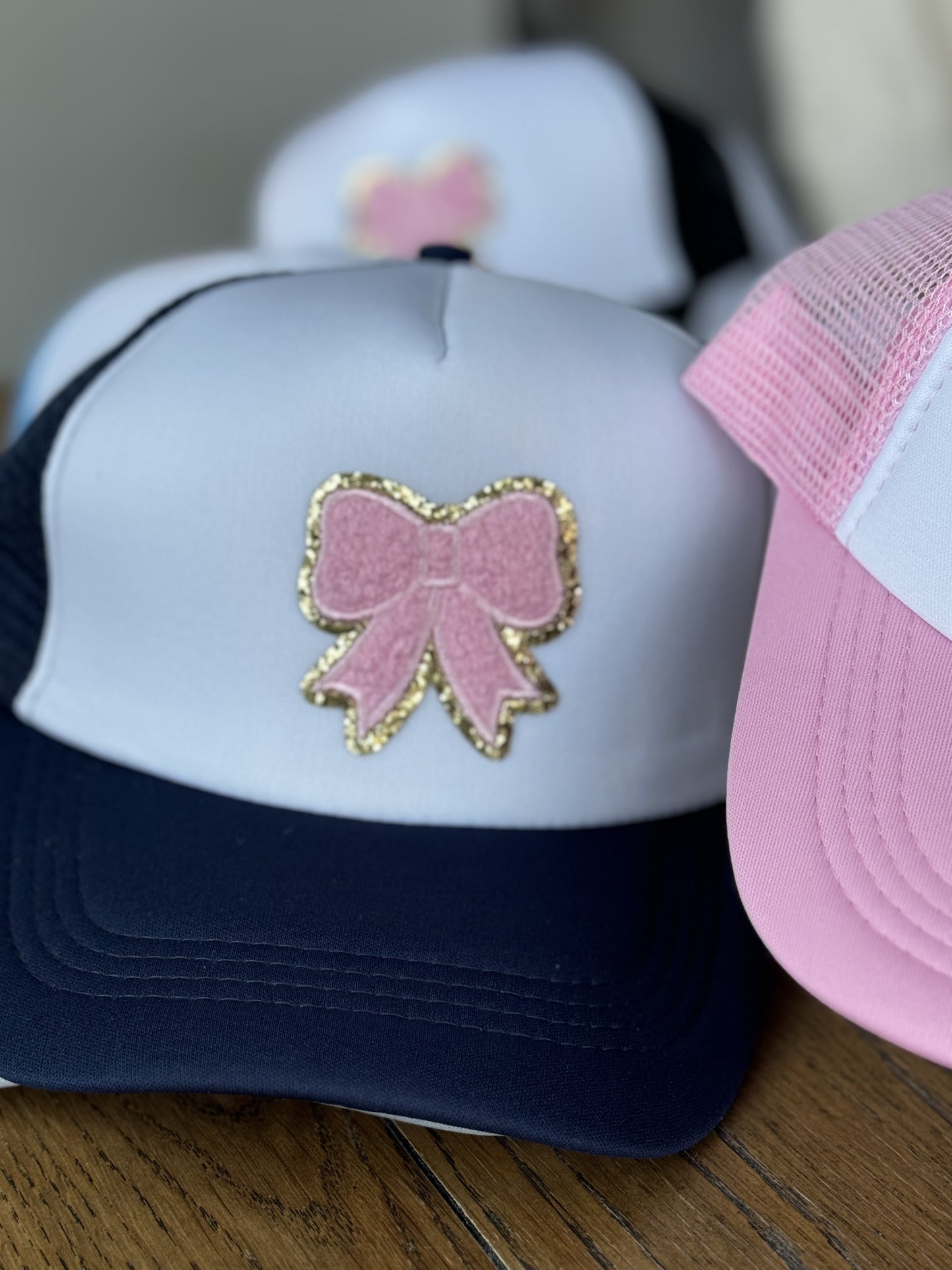 Pink Bow Trucker Hat