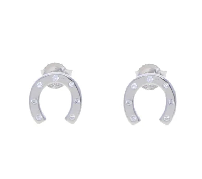 Sterling Horse Shoe Earrings