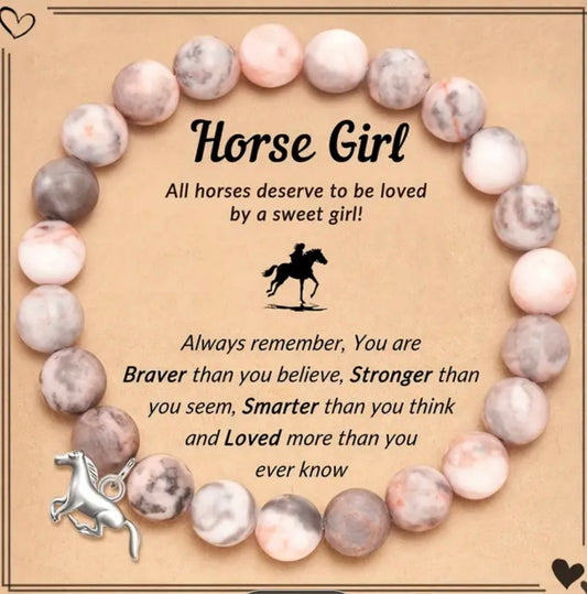 Horse Girl Beaded Bracelet