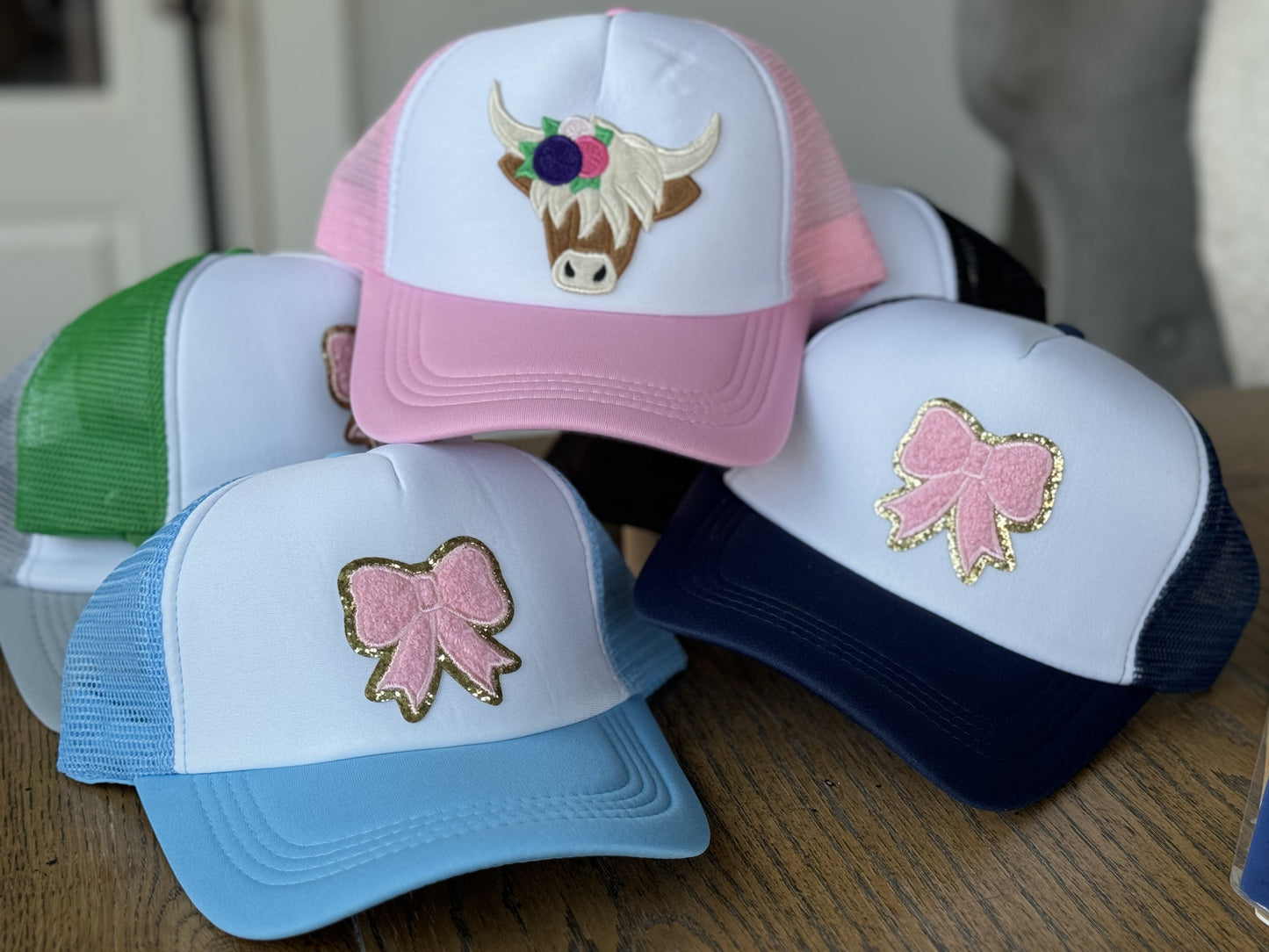 Pink Bow Trucker Hat