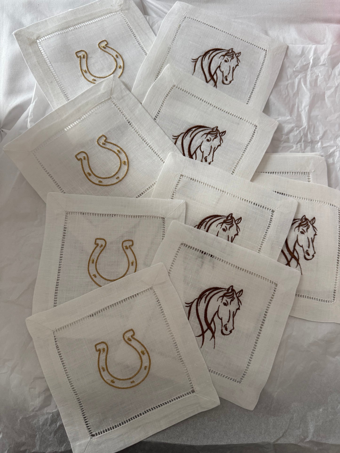 Embroidered Cocktail Napkins