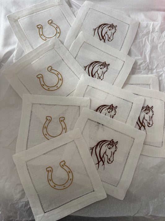 Embroidered Cocktail Napkins