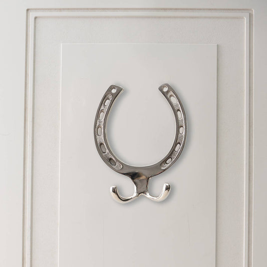 Nickel Horseshoe Wall Hooks