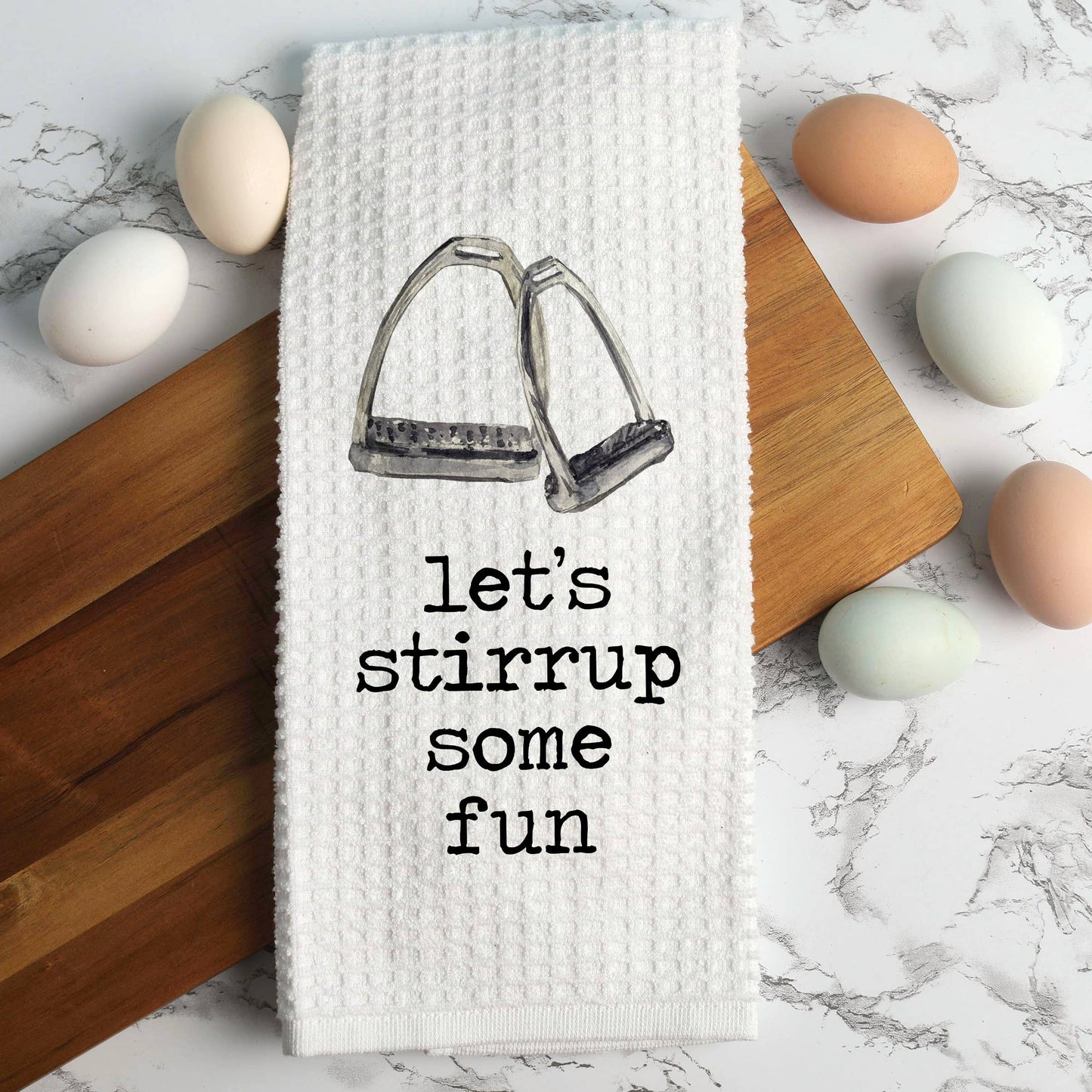 Stirrup Some Fun Funny Horse Towel, Funny Horse Gift