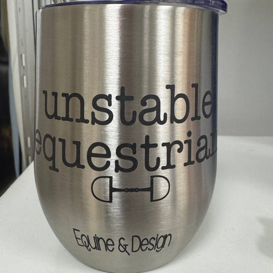 Unstable Equestrian Steel Wine Tumbler